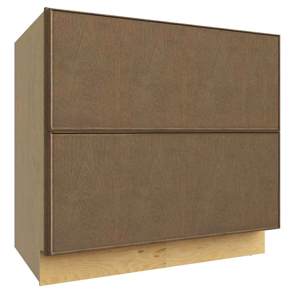 DB36-2 ( 2 DRAWER BASE - 36"W X 34-1/2"H X 24"D ) - Echo Mocha