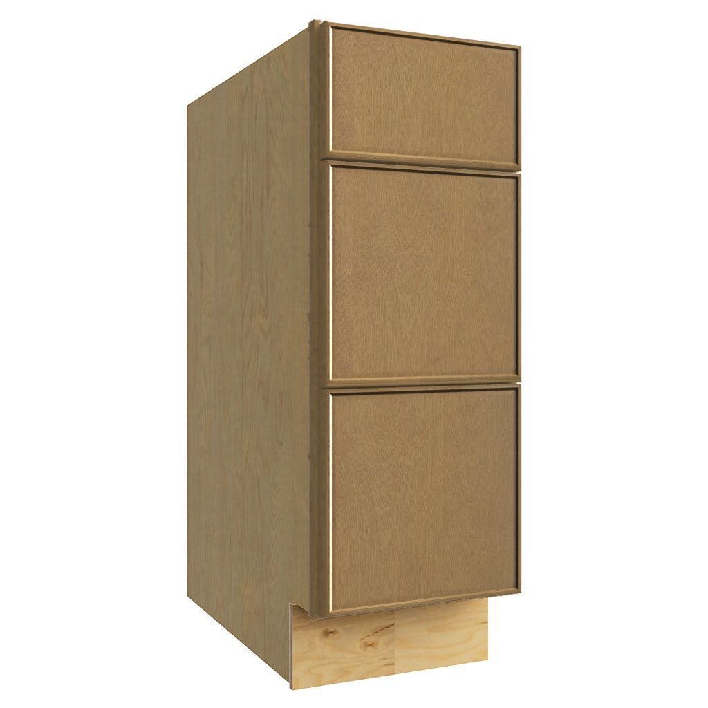 DB12 ( 3 DRAWER BASE - 12"W X 34-1/2"H X 24"D ) - Echo Timber