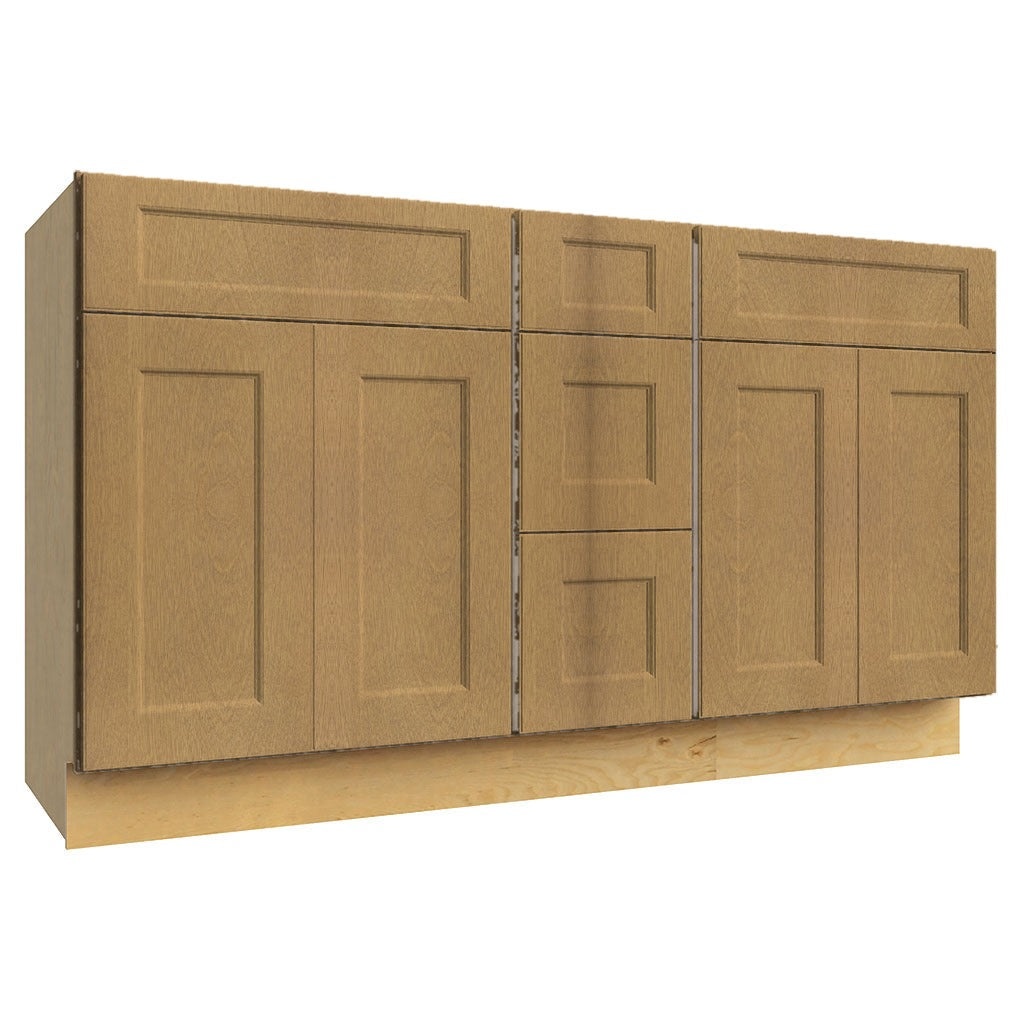 Fabuwood Fusion Timber VSD60DOUBLE Vanity