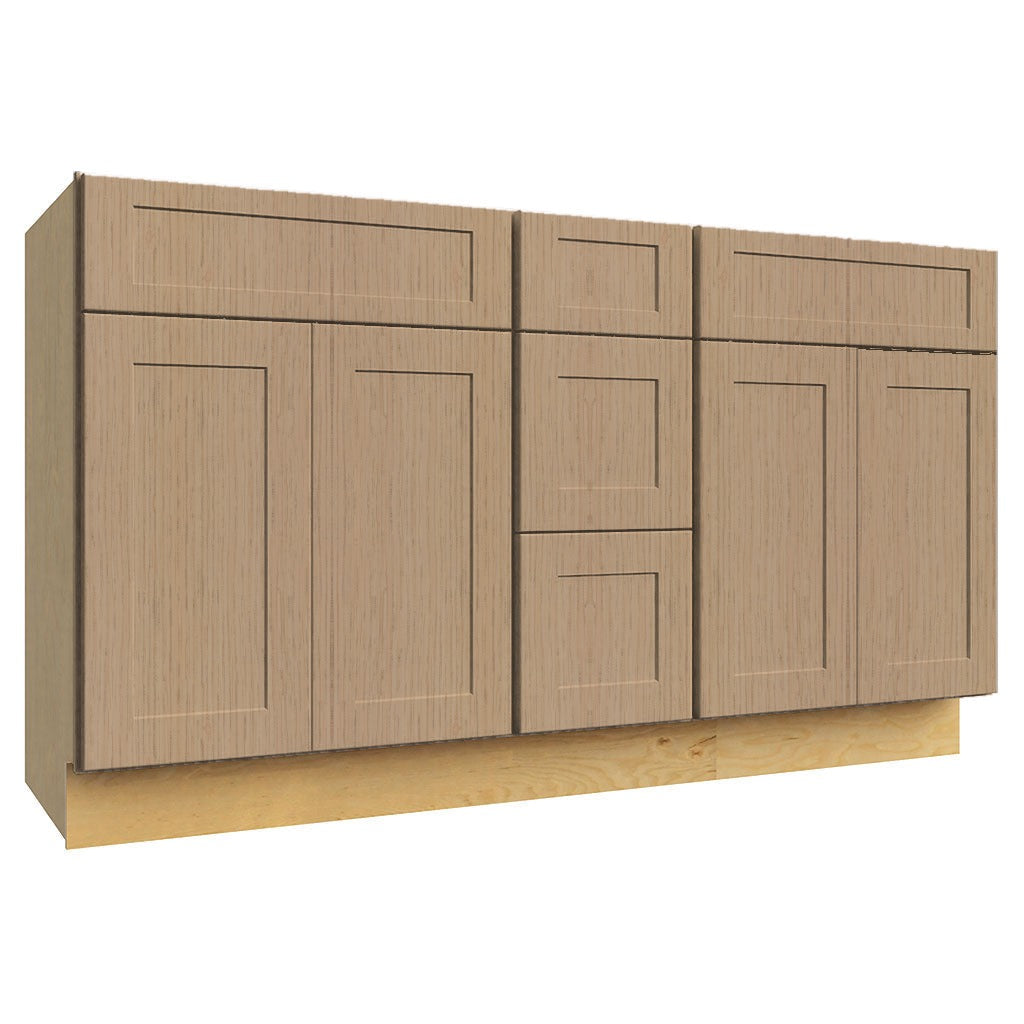 Fabuwood Galaxy Natural Oak VSD60DOUBLE Vanity