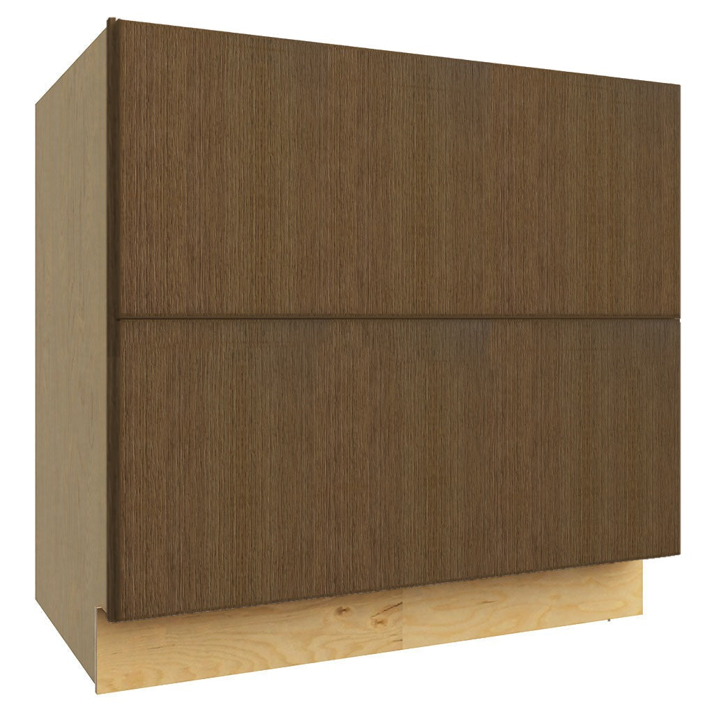 DB36-2 ( 2 DRAWER BASE - 36"W X 34-1/2"H X 24"D ) - Luxe Canyon Oak