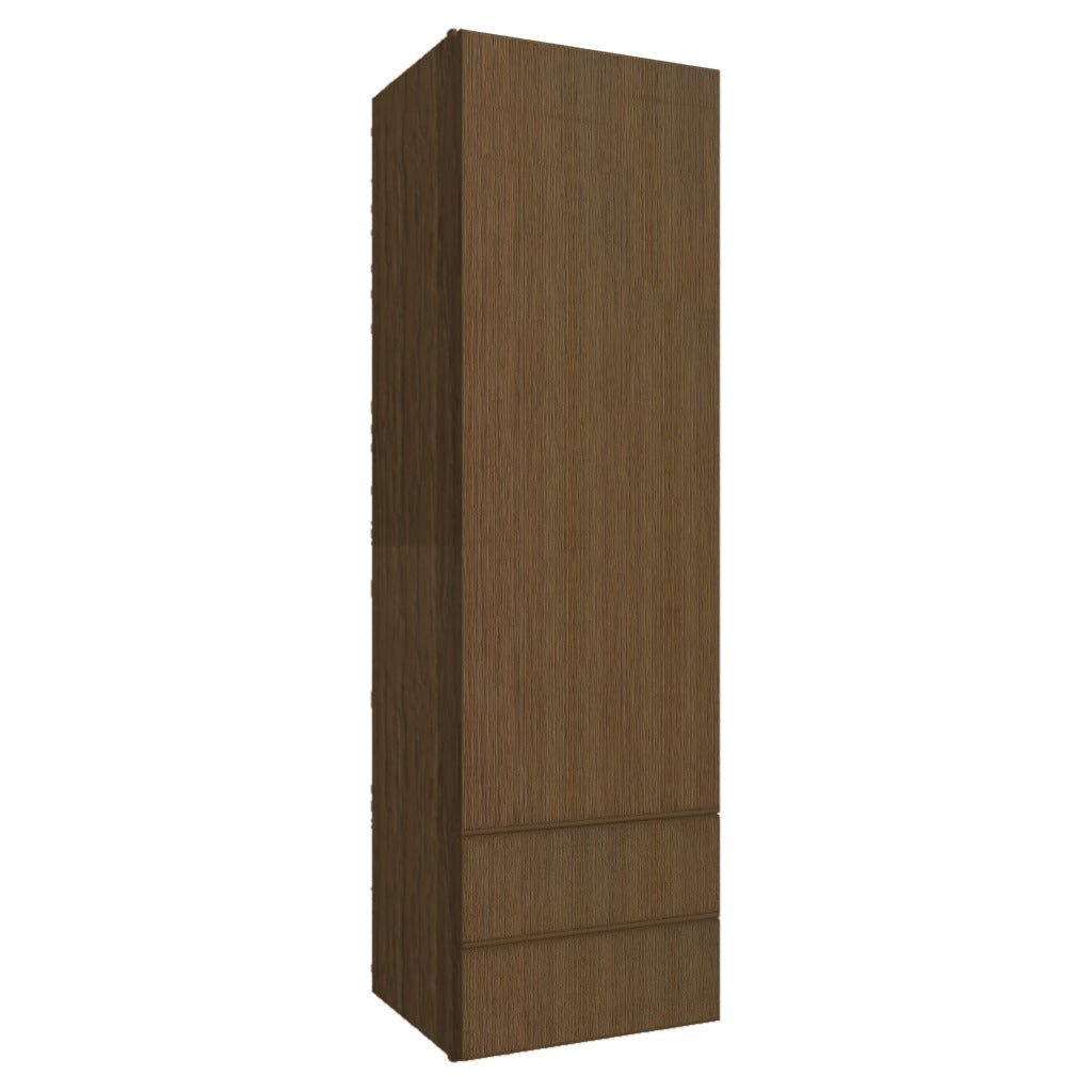 WD1860 ( WALL WITH DRAWERS - 18"W X 60"H X 15"D ) - Luxe Canyon Oak