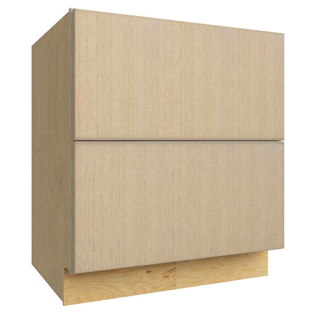 DB30-2 ( 2 DRAWER BASE - 30"W X 34-1/2"H X 24"D ) - Luxe Desert Oak
