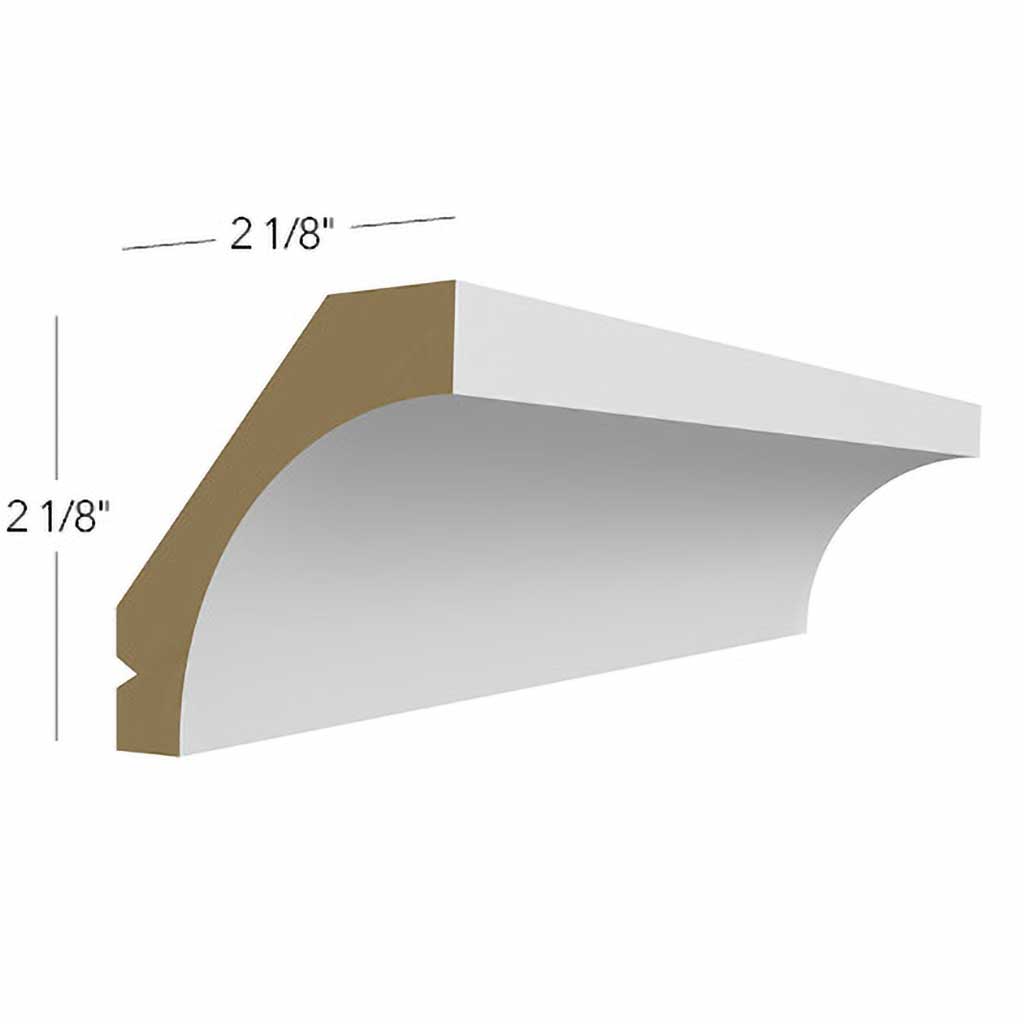 CM-3 ( SMALL COVE MOLDING - 96"W X 2-1/8"H X 2-1/8"D )