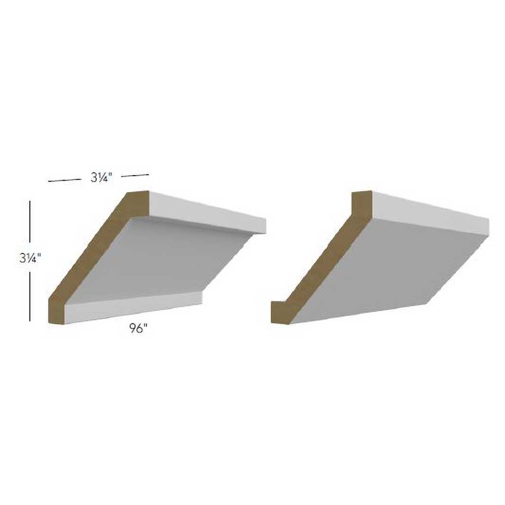 CM-9 ( SHAKER CROWN MOLDING - 96"W X 3-1/4"H X 3-1/4"D )