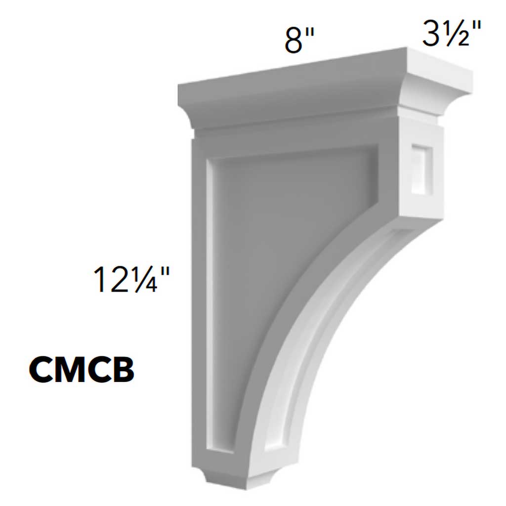 CMCB ( CORBEL - 3-1/2"W X 12-1/4"H X 8"D )