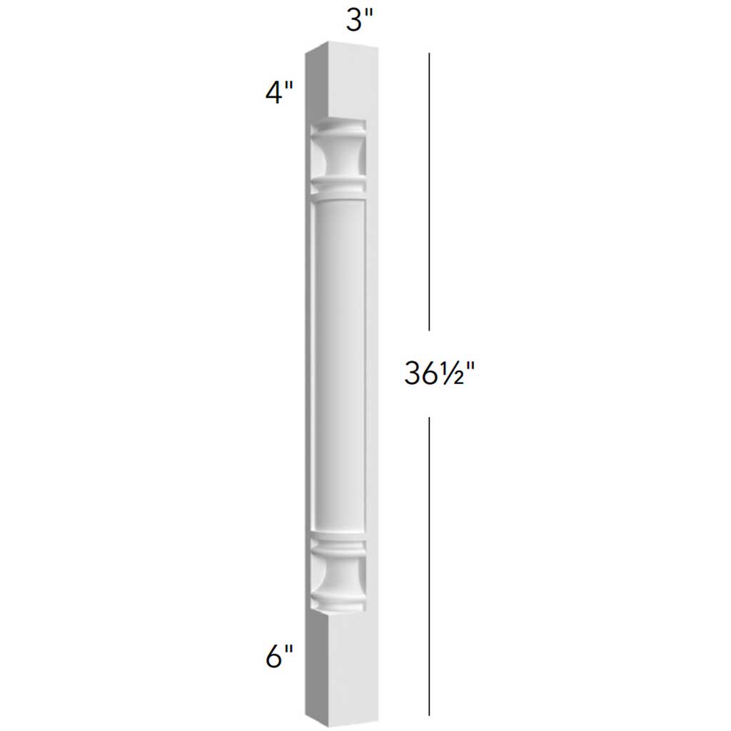 CP36 ( CORNER POST - 3"W X 36-1/2"H X 3"D )