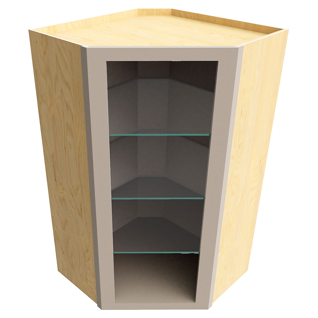 NDWDC2442 ( DIAGONAL CORNER WALL NO DOOR - 24"W X 42"H X 24"D )