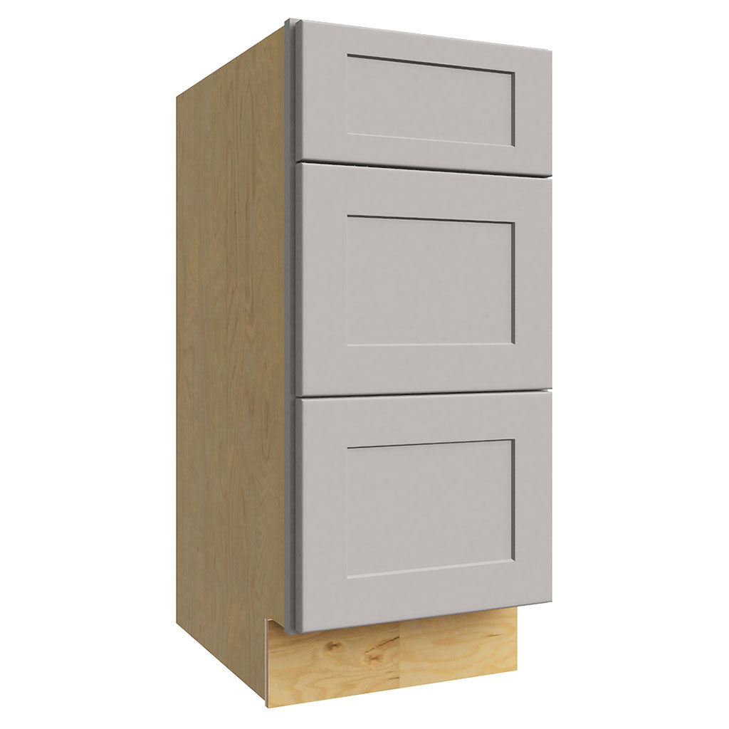 VDB15-34 ( VANITY DRAWER BASE - 15"W X 34-1/2"H X 21"D ) - Galaxy Nickel