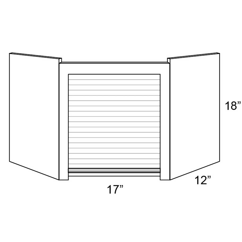 APPLIANCE GARAGE 24" ( STRAIGHT APPLIANCE GARAGE - 24"W X 18"H X 12"D )