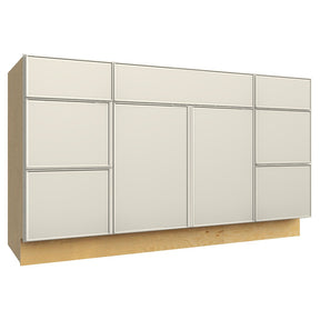 VSD60SINGLE ( VANITY SINGLE SINK & DRAWER COMBO - 60"W X 34-1/2"H X 21"D ) - Echo Dove