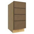 DB15-4 ( 4 DRAWER BASE - 15"W X 34-1/2"H X 24"D ) - Echo Mocha