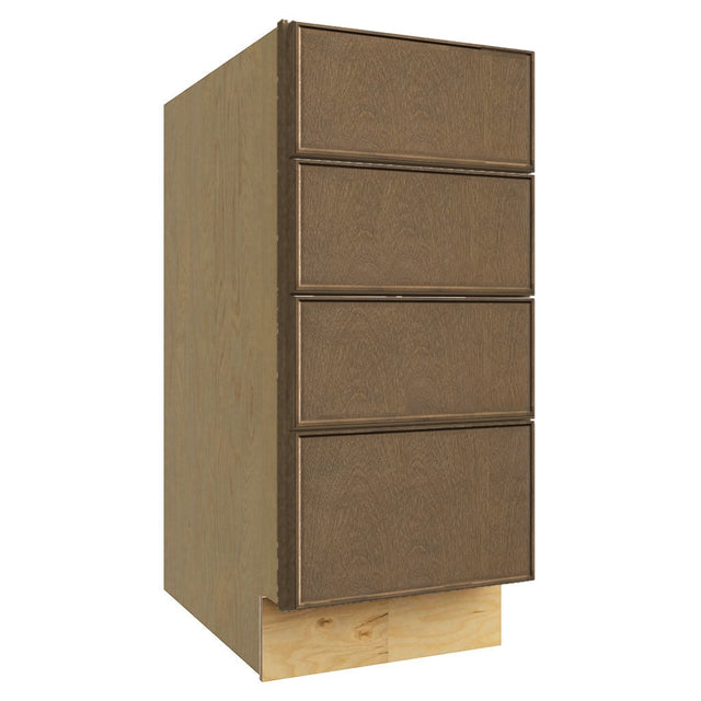 DB15-4 ( 4 DRAWER BASE - 15"W X 34-1/2"H X 24"D ) - Echo Mocha
