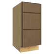 DB15 ( 3 DRAWER BASE - 15"W X 34-1/2"H X 24"D ) - Echo Mocha
