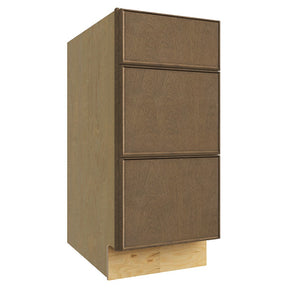 DB15 ( 3 DRAWER BASE - 15"W X 34-1/2"H X 24"D ) - Echo Mocha