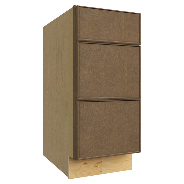 DB15 ( 3 DRAWER BASE - 15"W X 34-1/2"H X 24"D ) - Echo Mocha