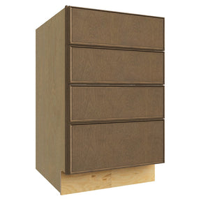 DB21-4 ( 4 DRAWER BASE - 21"W X 34-1/2"H X 24"D ) - Echo Mocha