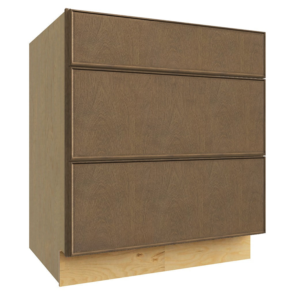 DB30 ( 3 DRAWER BASE - 30"W X 34-1/2"H X 24"D ) - Echo Mocha