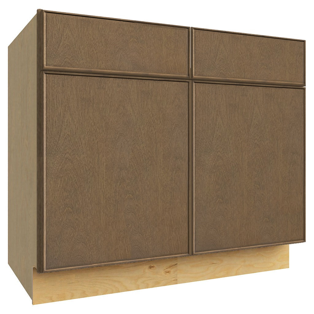 SB39 ( SINK BASE - 39"W X 34-1/2"H X 24"D ) - Echo Mocha