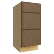 VDB15-34 ( VANITY DRAWER BASE - 15"W X 34-1/2"H X 21"D ) - Echo Mocha