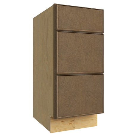 VDB15-34 ( VANITY DRAWER BASE - 15"W X 34-1/2"H X 21"D ) - Echo Mocha