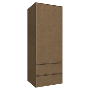 WD1848 ( WALL WITH DRAWERS - 18"W X 48"H X 15"D ) - Echo Mocha