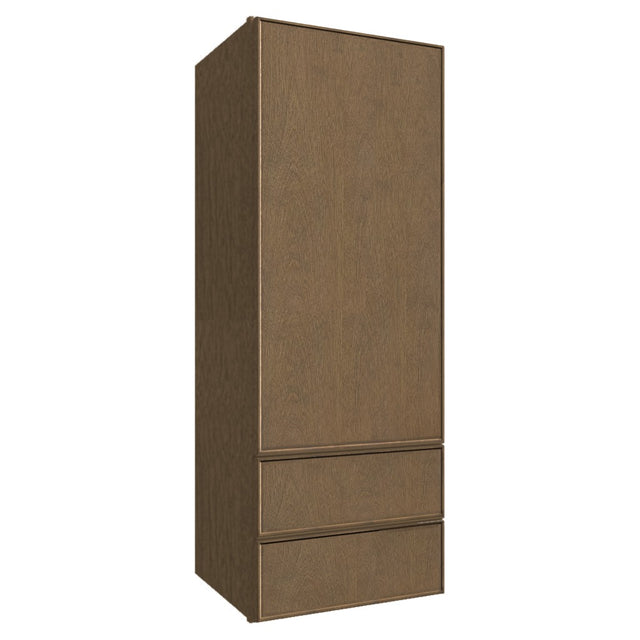 WD1848 ( WALL WITH DRAWERS - 18"W X 48"H X 15"D ) - Echo Mocha