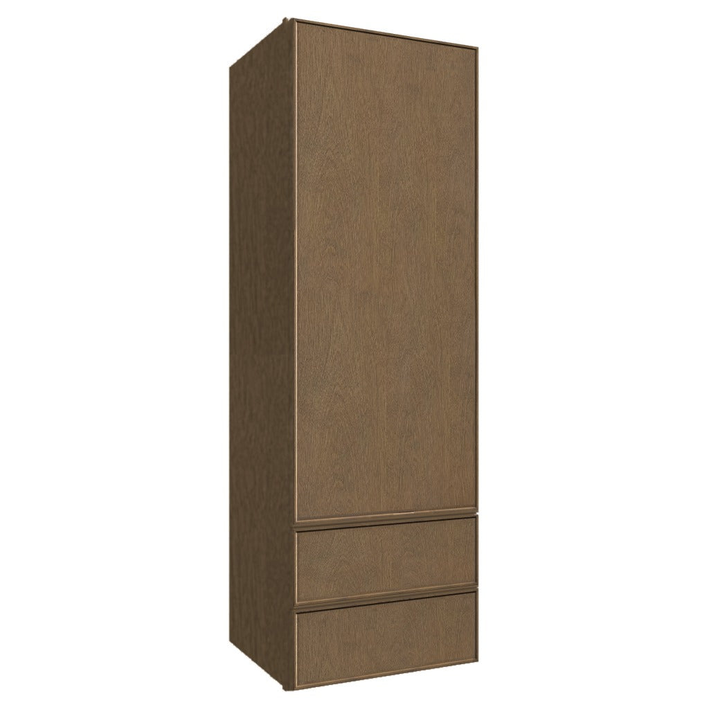 WD1854 ( WALL WITH DRAWERS - 18"W X 54"H X 15"D ) - Echo Mocha