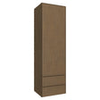 WD1860 ( WALL WITH DRAWERS - 18"W X 60"H X 15"D ) - Echo Mocha