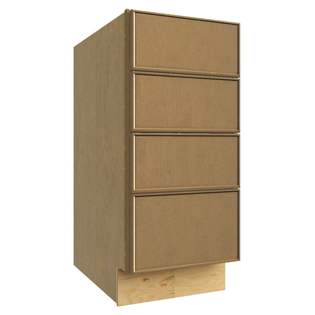 DB15-4 ( 4 DRAWER BASE - 15"W X 34-1/2"H X 24"D ) - Echo Timber