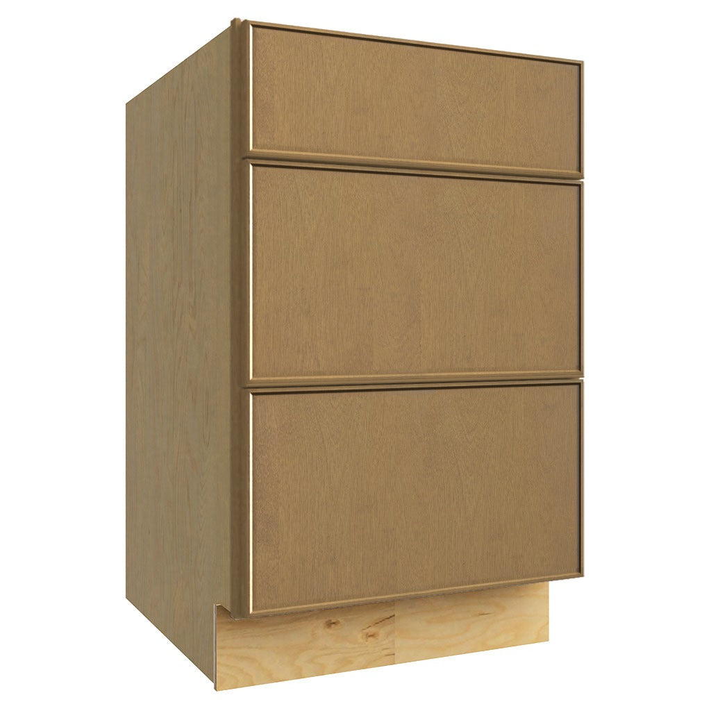 DB21 ( 3 DRAWER BASE - 21"W X 34-1/2"H X 24"D ) - Echo Timber