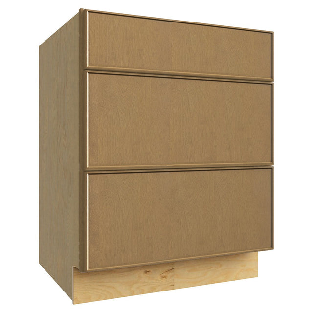 DB27 ( 3 DRAWER BASE - 27"W X 34-1/2"H X 24"D ) - Echo Timber