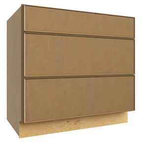 DB36 ( 3 DRAWER BASE - 36"W X 34-1/2"H X 24"D ) - Echo Timber