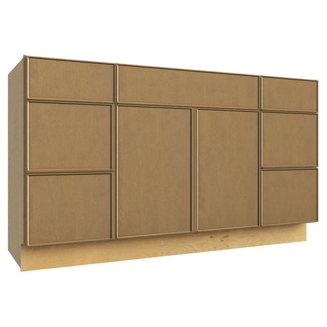 VSD60SINGLE ( VANITY SINGLE SINK & DRAWER COMBO - 60"W X 34-1/2"H X 21"D ) - Echo Timber
