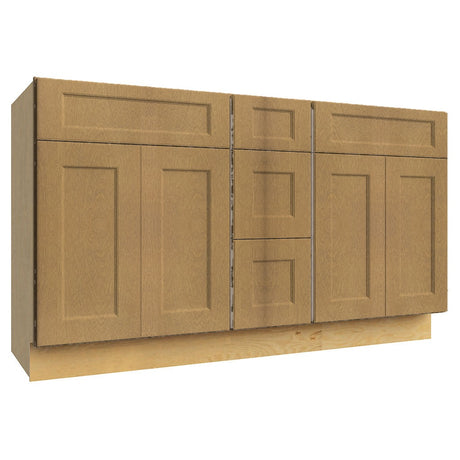 Fabuwood Fusion Timber VSD60DOUBLE Vanity