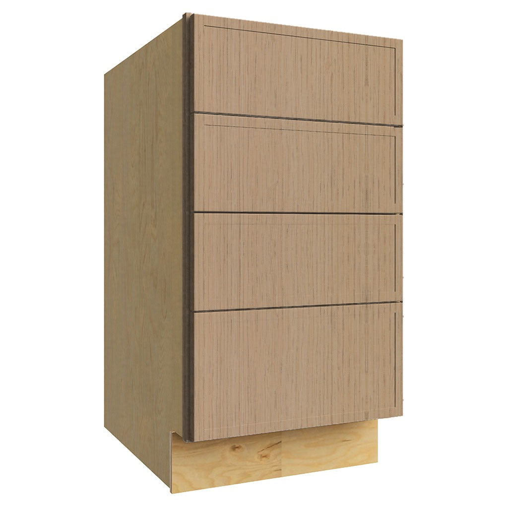 Fabuwood Luna Natural Oak DB18-4 Base Cabinet
