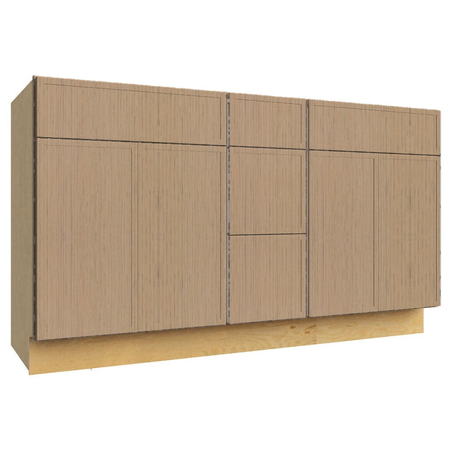 Fabuwood Luna Natural Oak VSD60DOUBLE Vanity