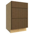 DB21 ( 3 DRAWER BASE - 21"W X 34-1/2"H X 24"D ) - Luxe Canyon Oak