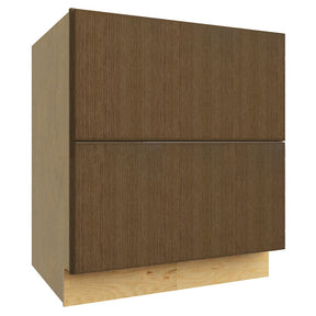 DB30-2 ( 2 DRAWER BASE - 30"W X 34-1/2"H X 24"D ) - Luxe Canyon Oak