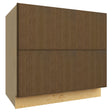 DB36-2 ( 2 DRAWER BASE - 36"W X 34-1/2"H X 24"D ) - Luxe Canyon Oak