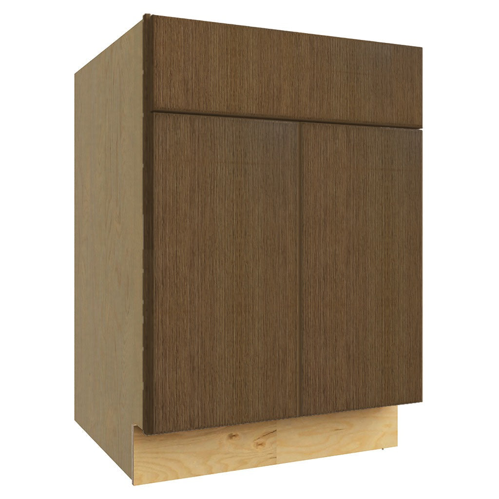 SB24 ( SINK BASE - 24"W X 34-1/2"H X 24"D ) - Luxe Canyon Oak