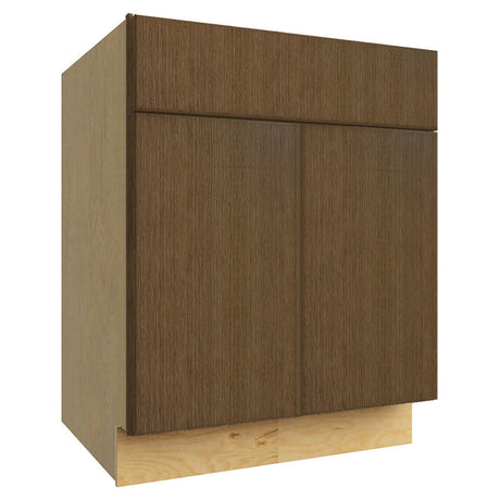 SB27 ( SINK BASE - 27"W X 34-1/2"H X 24"D ) - Luxe Canyon Oak