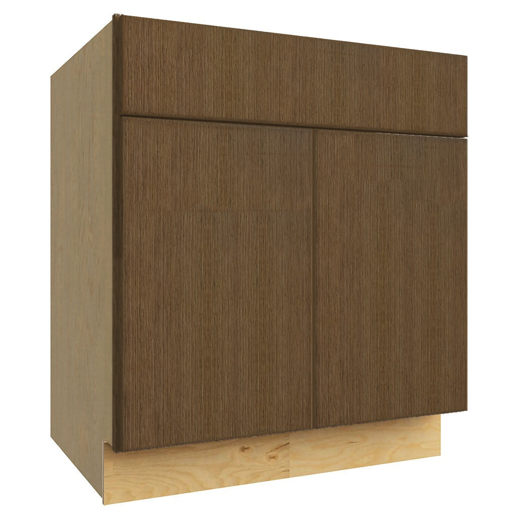 SB30 ( SINK BASE - 30"W X 34-1/2"H X 24"D ) - Luxe Canyon Oak