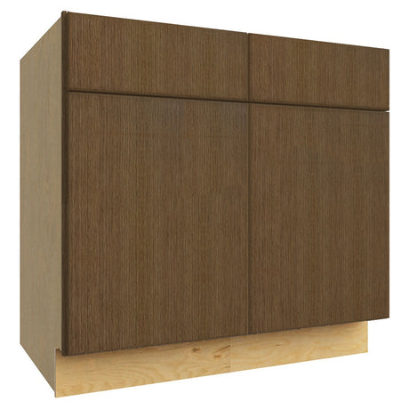 SB36 ( SINK BASE - 36"W X 34-1/2"H X 24"D ) - Luxe Canyon Oak