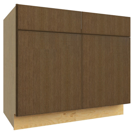 SB39 ( SINK BASE - 39"W X 34-1/2"H X 24"D ) - Luxe Canyon Oak