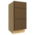 VDB15-34 ( VANITY DRAWER BASE - 15"W X 34-1/2"H X 21"D ) - Luxe Canyon Oak