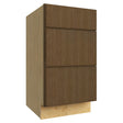 VDB18-34 ( VANITY DRAWER BASE - 18"W X 34-1/2"H X 21"D ) - Luxe Canyon Oak