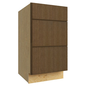 VDB18-34 ( VANITY DRAWER BASE - 18"W X 34-1/2"H X 21"D ) - Luxe Canyon Oak