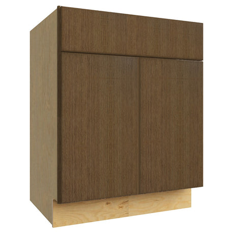 VSB27-34 ( VANITY SINK BASE - 27"W X 34-1/2"H X 21"D ) - Luxe Canyon Oak