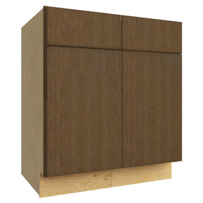 VSB30-34 ( VANITY SINK BASE - 30"W X 34-1/2"H X 21"D ) - Luxe Canyon Oak
